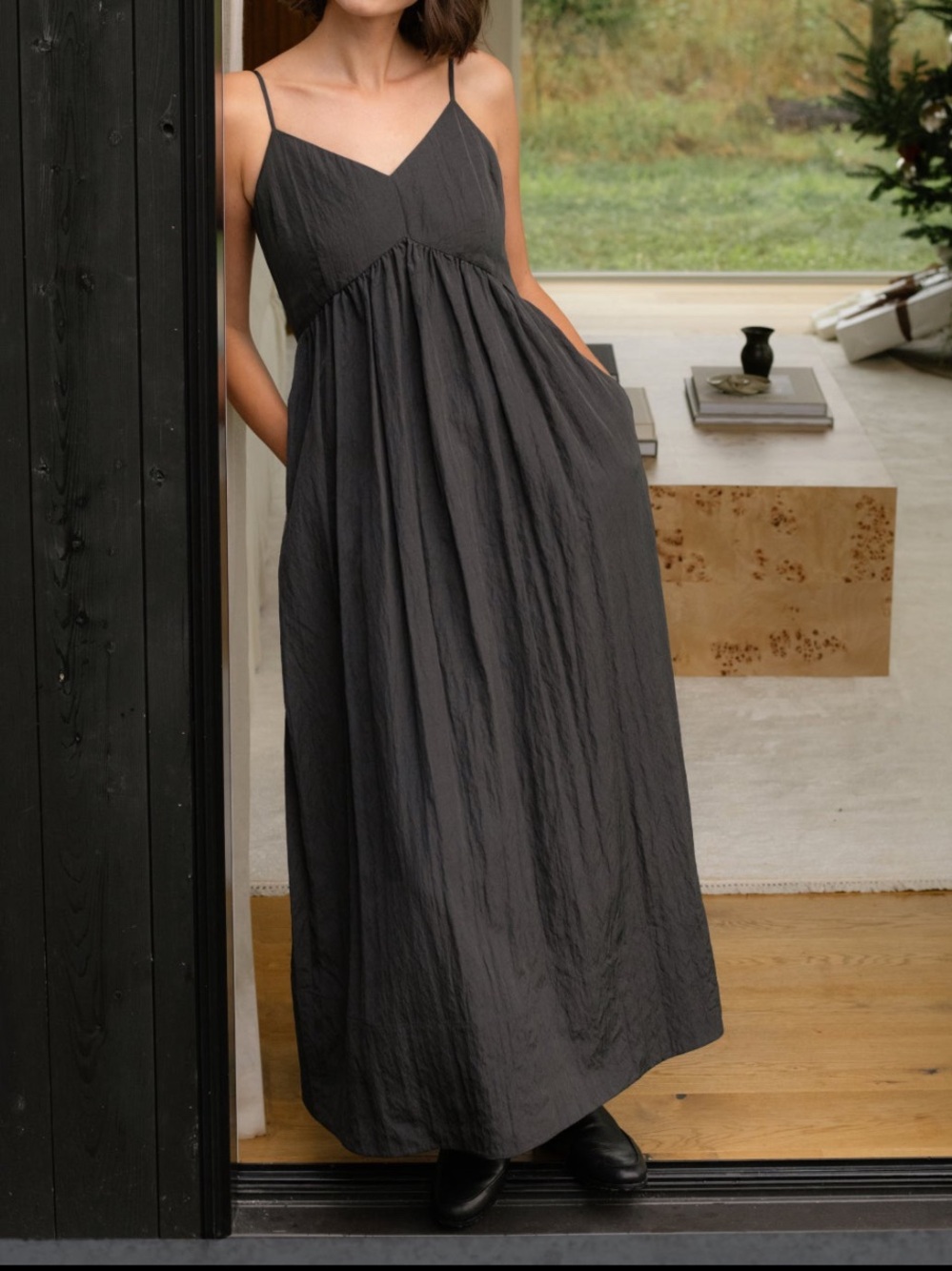 NWT Jenni Kayne Alyssandra Dress Charcoal Women’s Size XS $495 Retail